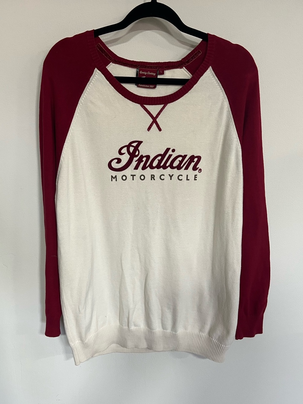 Indian Motorcycle Colorblock Raglan Sweater